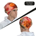 thumbnail image 6 of Logiee Vibrant Floral Collage Portrait Print Unisex Knit Beanie for Men Women Winter Hat,Beanies Skull Caps, 6 of 7