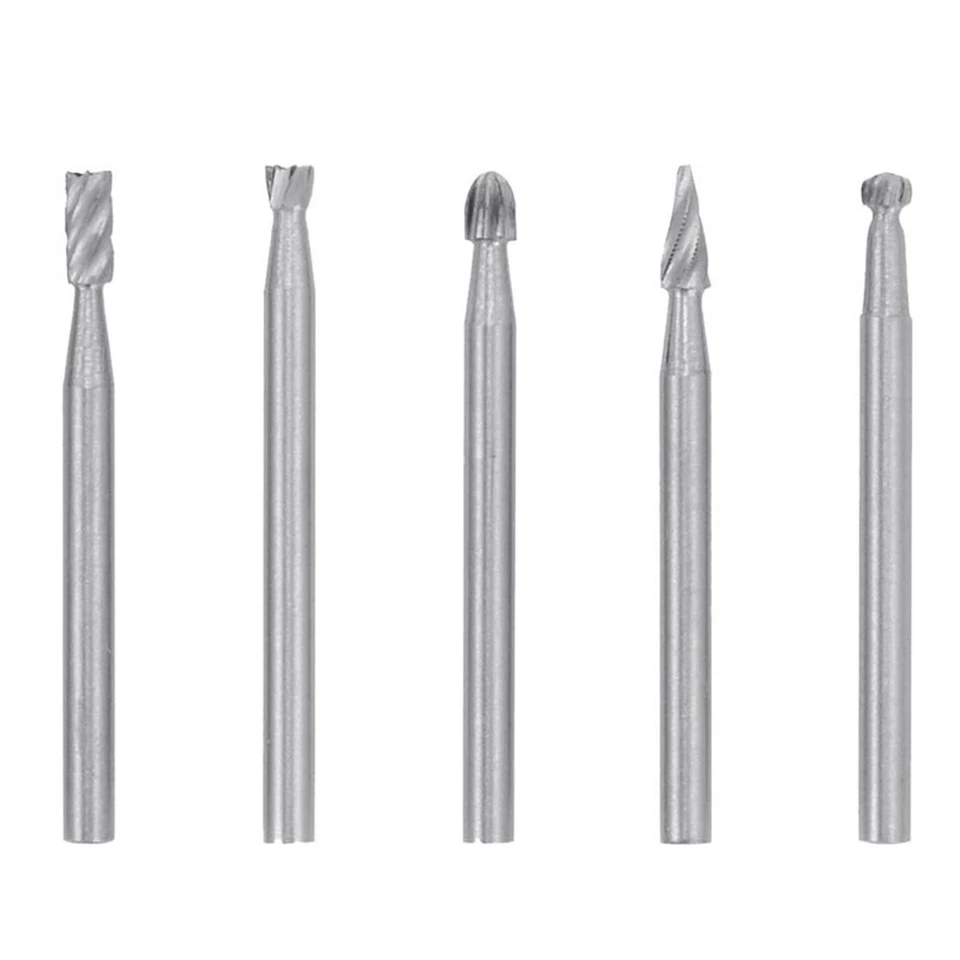 CIRCLE- 10Pcs Tungsten Carbide Rotary Burr Set Grinder Bit 1/8" Shank Dremel Rotary New