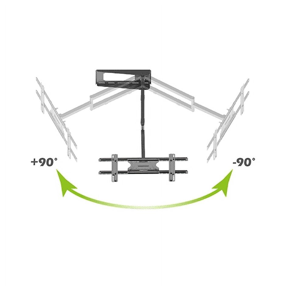 Mount Plus MP-L28-600 Long Arm Full Motion TV Wall Bracket with 29 inch Extension Articulating Arm | Fits Screen Sizes 32 to 70 Inch (29" Extension Dual Stud 32" to 70")