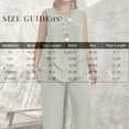 thumbnail image 3 of Women's Plus Size 2 Piece Summer Outfits Crew Neck Tank Top Tunic Shirt and Capri Pants Set Casual Sportswear 2026 White 2XL, 3 of 4