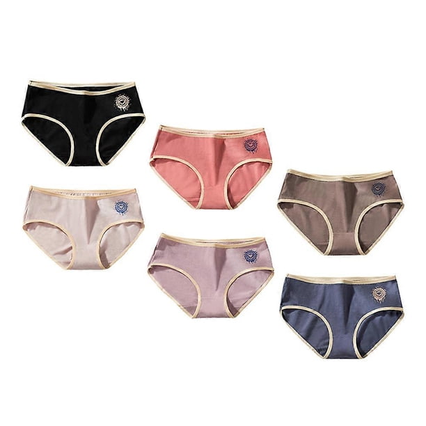 Adorable Cotton Women Panties with Elastic Waistband for Girls Assorted Color Size M L