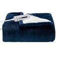 thumbnail image 1 of Giantex Electric Throw Heated Blanket, Soft Fast Heating Blanket w/5 Heat Settings, 3 Hours Auto-Off & Thermostatic Control, Warming Double-Side Flush Blanket Machine Washable, Blue, 1 of 8