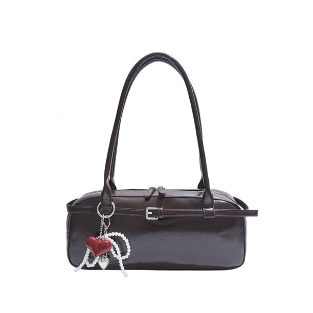 Bolso hombro Femenino All-Patch con gran capacidad (café)