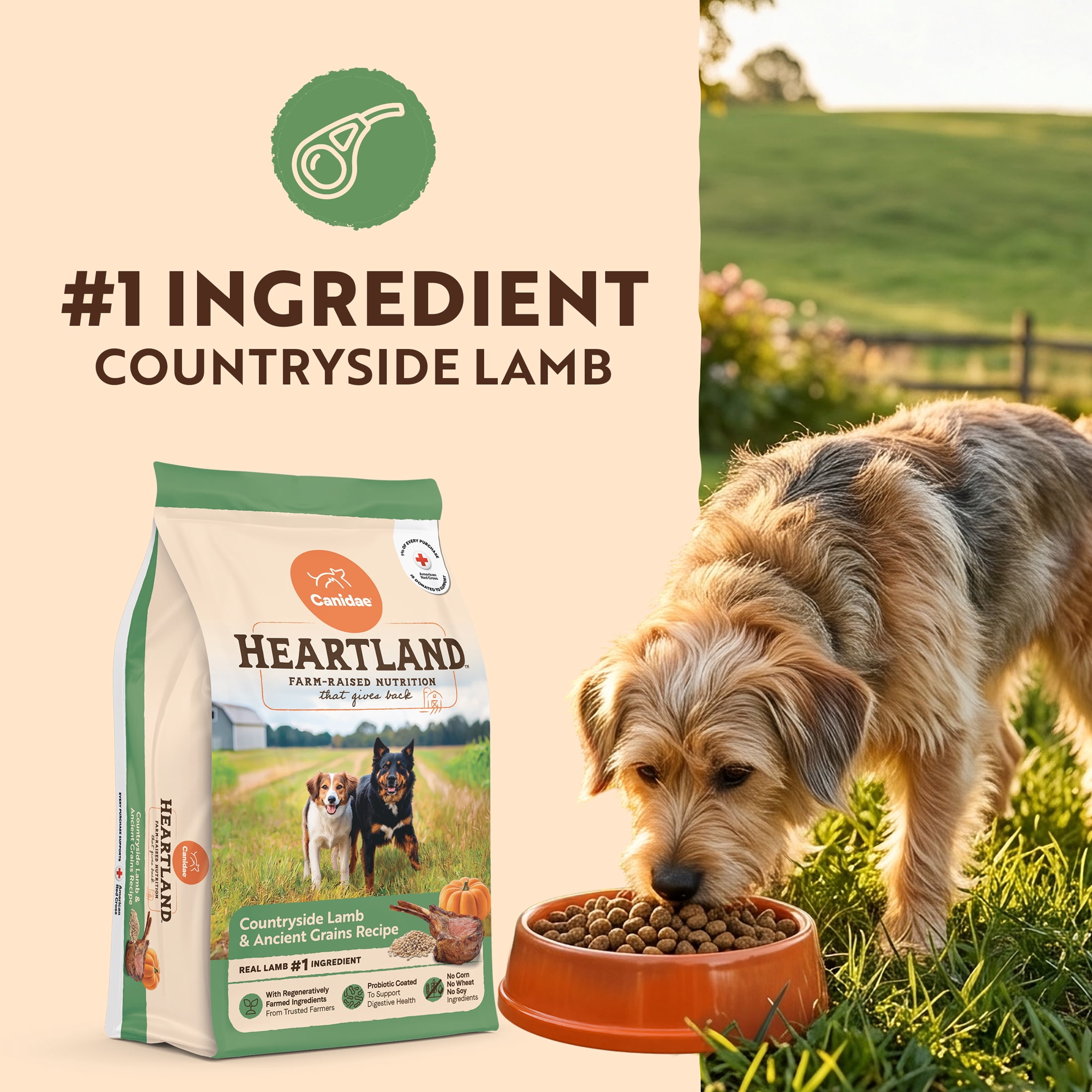 Canidae Heartland Countryside Lamb & Ancient Grains Dog Food, 10.5 lb. Bag