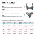 thumbnail image 2 of Kdxio Forest Lake White Horse Print Women's 2 Piece High Waisted Wrap Spaghetti Strap Summer Swimsuit Bikini Set-Small, 2 of 5