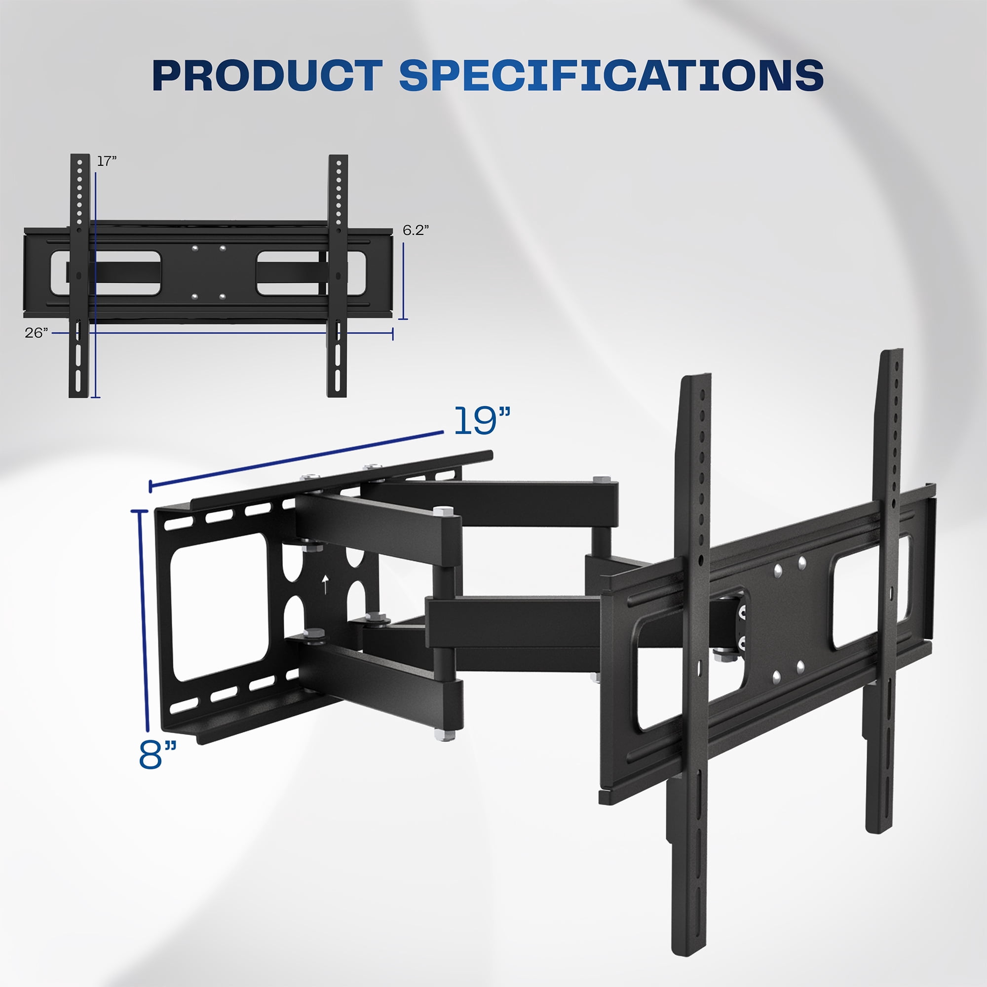 VIVO Outdoor Full Motion 37” to 80” TV Screen Wall Mount