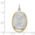 thumbnail image 5 of FJC Finejewelers Sterling Silver St. Michael Medal Pendant Necklace - Chain Included, 5 of 5