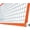 Orange, variant on Durable Outdoor Barrier Net with Reinforced Edges and Metal Eyelets – Square Mesh Safety Net for Indoor and Outdoor Use (Blue)