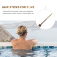 thumbnail image 3 of MasteelfCA Tortoise Shell Long Hair Stick Acetate Hair Pin for Women Thick Long Hair, 3 of 7