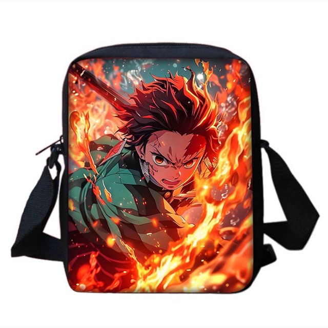 Demon Slayer-mochila escolar para niños y niñas, Juego de 3 piezas, Kamado Tanjirou, bolso de hombro, bolsas de lápices, el mejor regalo
