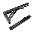 thumbnail image 3 of Soporte Plegable Uxcell de 9.84" para Estantes, Mesa, Escritorio, Montado en Pared, Colapsable, Largo, Negro, 3 of 4