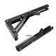 thumbnail image 3 of Soporte Plegable Uxcell de 9.84" para Estantes, Mesa, Escritorio, Montado en Pared, Colapsable, Largo, Negro, 3 of 4