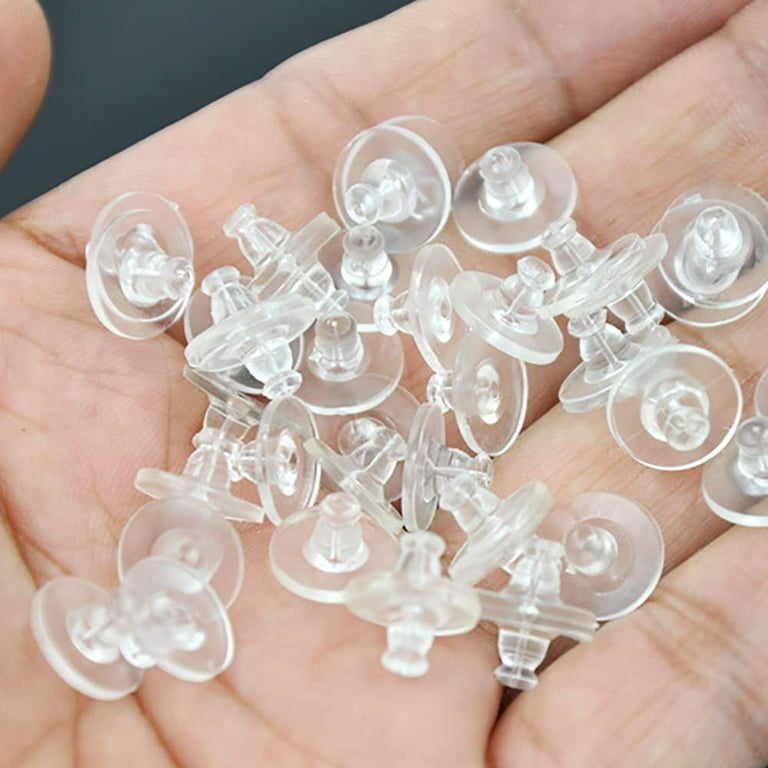 60 Pieces Earring Backs for Ear Studs, Replacements DIY Earring Stoppers  Caps Earring Backings for Studs Jewelry Accessories Supplies 
