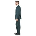 thumbnail image 2 of Hunter Green Men's Ultra Slim-Fit 3pc Suit w/ Expandable Waistband, 2 of 4