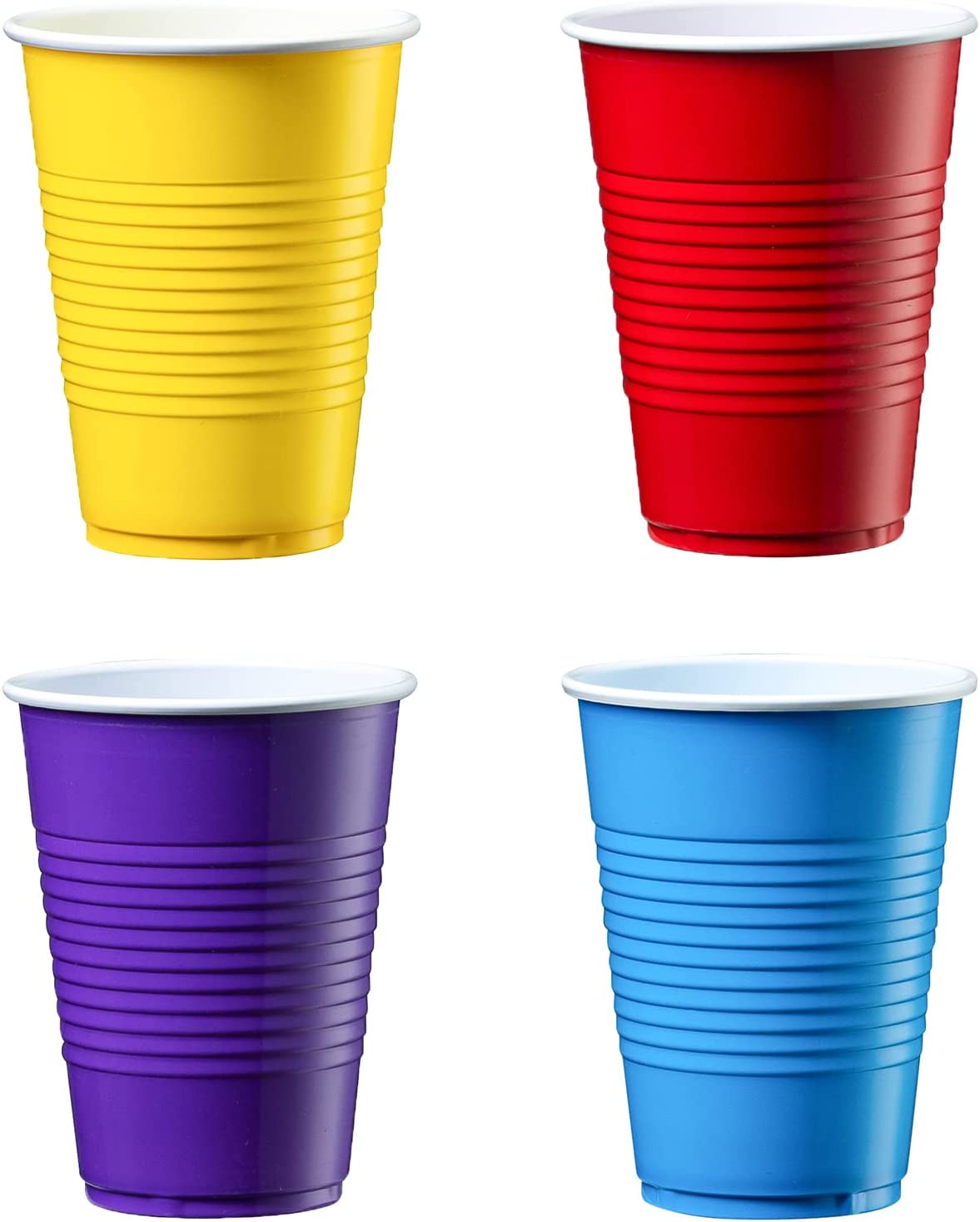 GUSTO 9 Oz Plastic Cups, 240-Pack Assorted photo 2