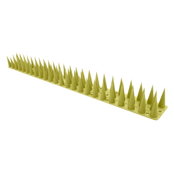 Plastic Bird Spikes, 17.72-Inch Bird Deterrent Strip with Breakaway Sections for Pigeons on Fence, Roof, Railing and Ledge, Yellow