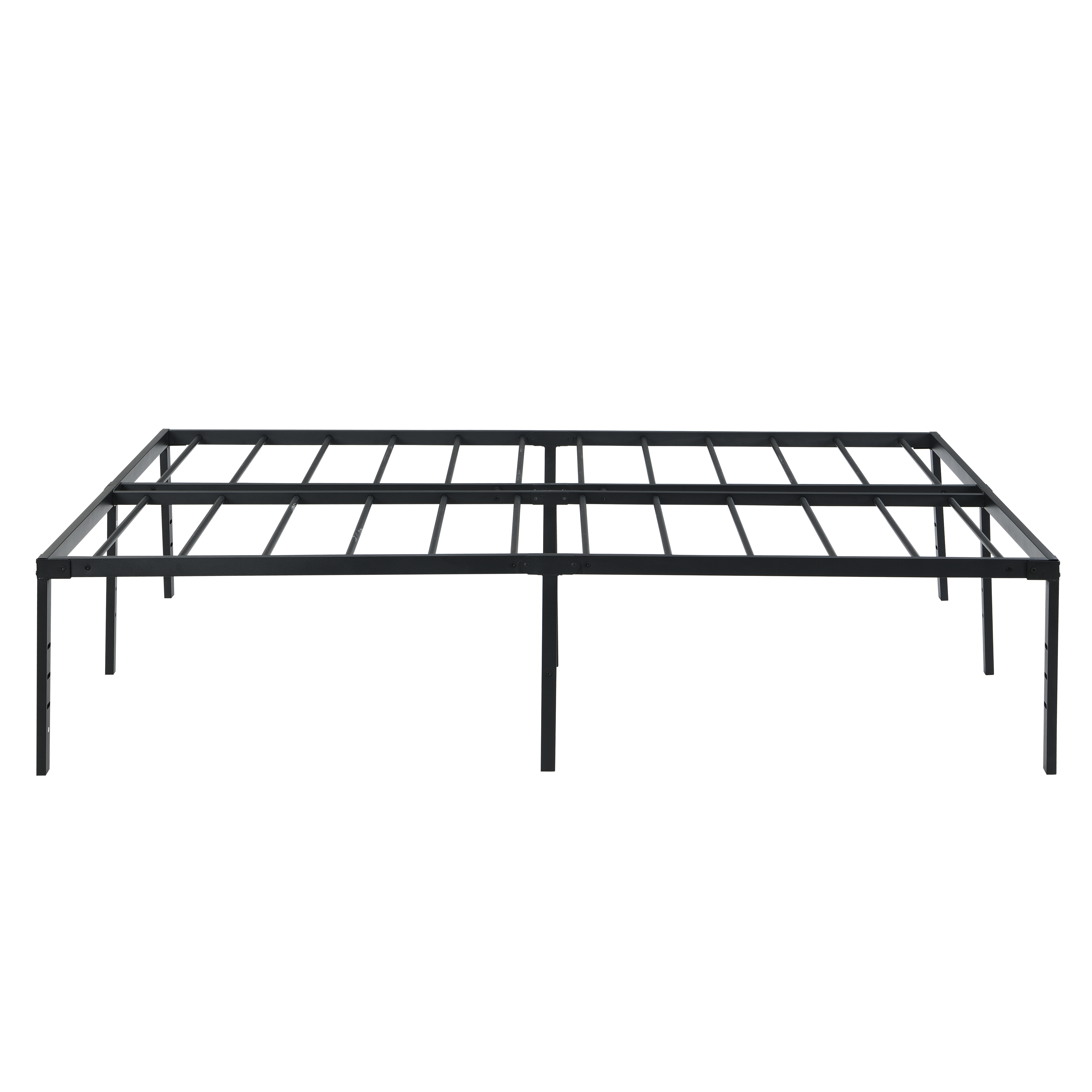 Euroco Metal Full Size Platform Bed Frame, Heavy Duty Metal Bed, Black