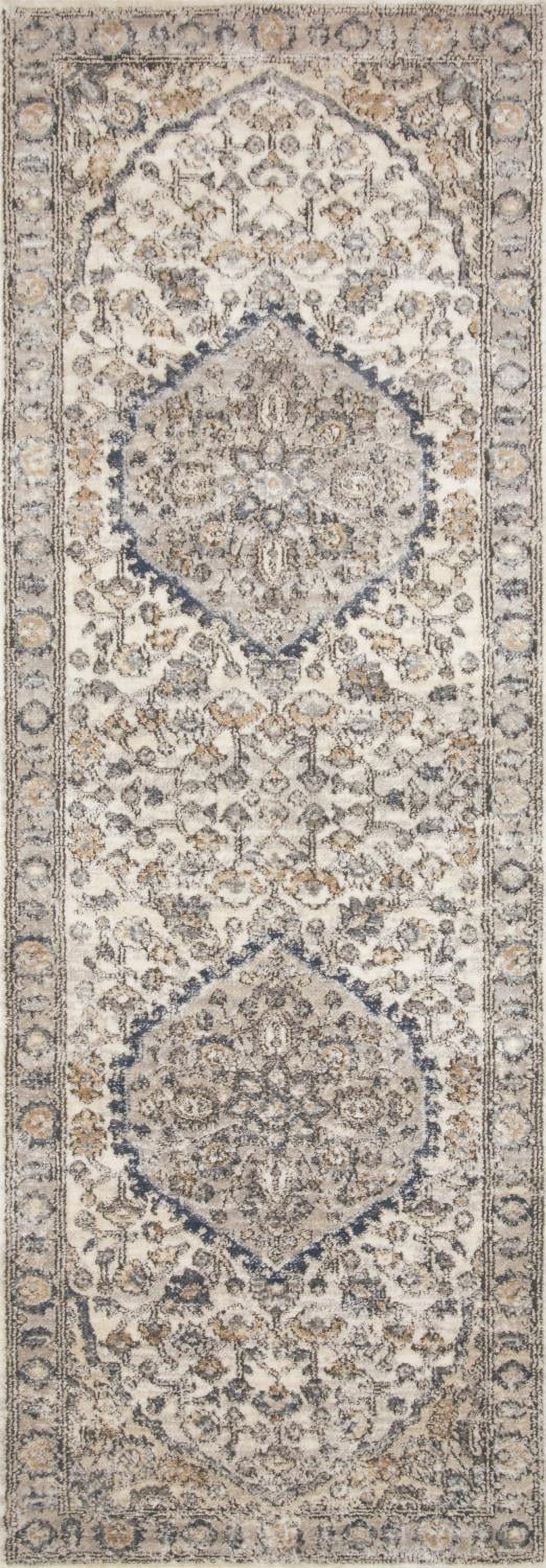 Loloi Teagan Natural / Lt. Grey 9'-9" x 13'-6" Area Rug