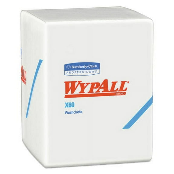 WypAll GeneralClean X60 Cleaning Cloths 12.5" x 10" White 70 Sheets/Pack 8/Carton (41083)