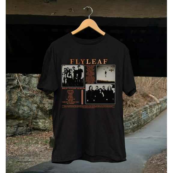 New Rare Flyleaf Band Album Cotton Black T Shirt For Men All Size