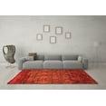 thumbnail image 3 of Ahgly Company Indoor Square Abstract Orange Modern Area Rugs, 7' Square, 3 of 4