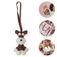 thumbnail image 3 of Unique Bargains 1 Pc Handbag Charms Keychains Dog Lanyard Bag Accessories Wine Red, 3 of 5
