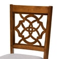 thumbnail image 2 of Bowery Hill Upholstered Gray and Walnut Brown Dining Chair Set Rectangular Foam-Padded 37.4" Unassembled, 2 of 8