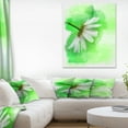 thumbnail image 1 of White Chamomile with Green Splashes - Floral Canvas Art Print, 1 of 3