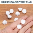 thumbnail image 4 of 10pcs Hole Plug 1/2 Inch (12mm) Button Plugs Fit for 8mm Hole, Snap in Locking Hole Tube Plug Gel, White, 4 of 6