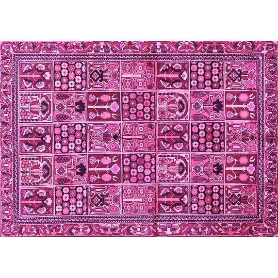 Ahgly Company Indoor Rectangle Persian Pink Traditional Area Rugs, 2' x 4'