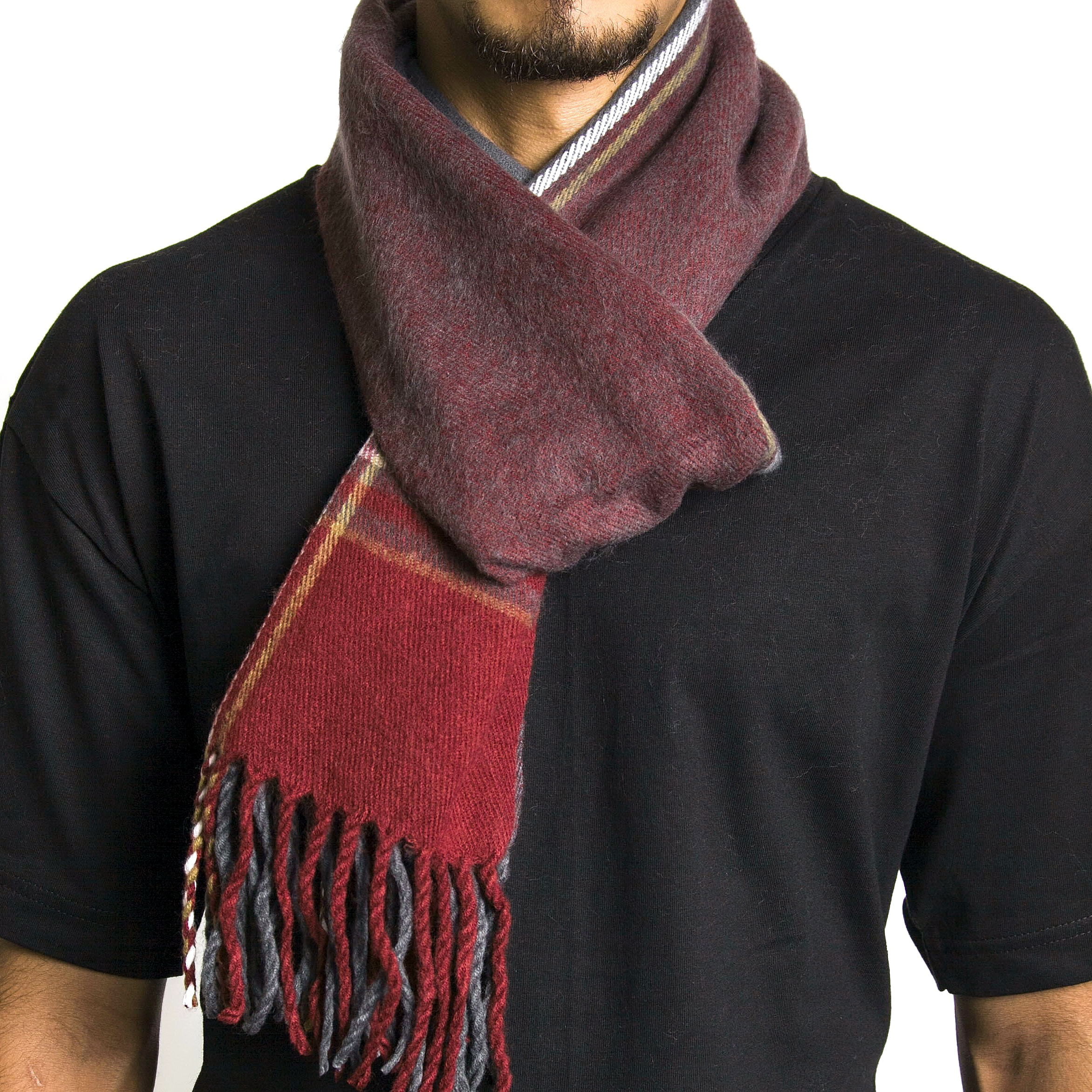 Mens Winter Warm Cashmere Scarf,Fashion Lightweight and Soft Scarves