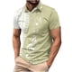 thumbnail image 1 of Camisas de Manga Larga para Hombres Impresos Girar Hacia Abajo Botones de Cuello Lateral Dividido, Casual Blusa de Manga Corta, 1 of 5