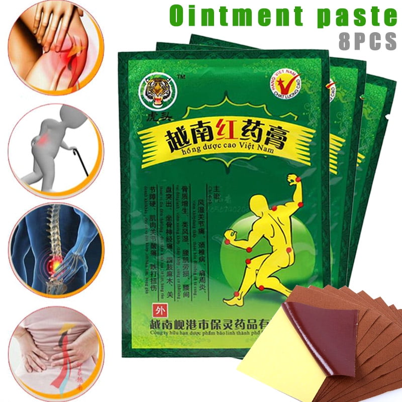 8 Pcs Vietnam Red Balm Medical Plaster Back Pain Relief Patch for Rheumatoid Arthritis Joint