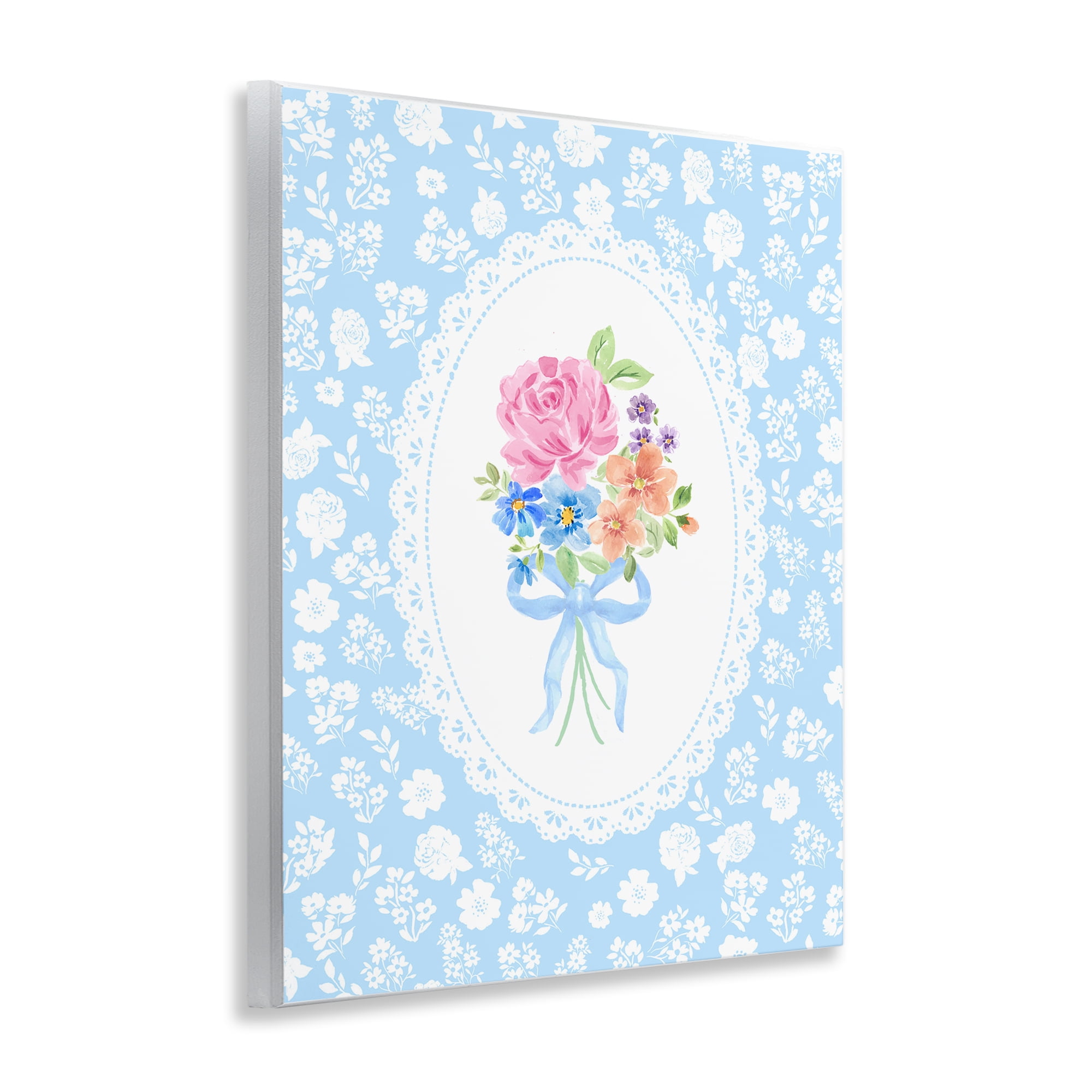 Stupell Industries Blue Feminine Bouquet Wall Plaque Art, design by Corinne Haig