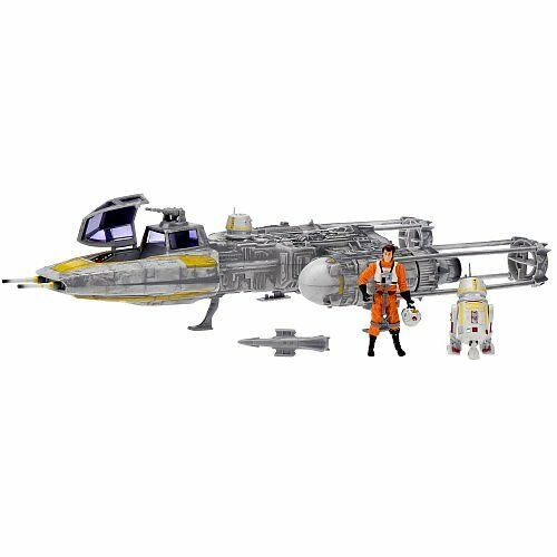 Star Wars 30th Anniversary Y-WING FIGHTER Toys R Us Exclusive with  Exclusive Y-Wing Pilot & R5-F7 Droid Figures by Hasbro