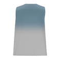 thumbnail image 3 of FDGIU Women's V Neck Front Pleat Sleeveless Satin Tank Top, Solid Loose Straight Hem Business Casual Camisole Blouse, 3 of 7