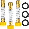 thumbnail image 1 of Flexible Hose Protector Coiled Spring Extension Yellow 3 Piece, 1 of 6