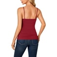 thumbnail image 3 of Lace Camisole Tops for Women Cute Summer Lightweight Tank Top Spaghetti Strap Halter Tops Workout Tops Sleeveless Shirts Yoga Shirt Running, 3 of 4