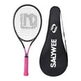thumbnail image 4 of DYNWAVECA Tennis Racket Carbon Fiber Adult Tennis Racquet Comfortable Handle Self Practice Practical Professional Training Equipment Pink, 4 of 10