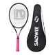 thumbnail image 4 of Raqueta de tenis para entrenadores de tenis individuales Raqueta Jardín Parque Entrenamiento Ejercicio Práctico Patio Trasero Práctica Profesional Rosa, 4 of 8