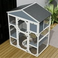 thumbnail image 3 of Catio Enclosure for Cars, Seizeen Outdoor Cat House Pet Cage Enclosure for Kitty w/Waterproof Roof, Platform, 3 of 9