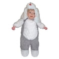 thumbnail image 2 of Totally Ghoul Toddler Boys Plush Gray & White Puppy Dog Costume 0-6m, 2 of 2