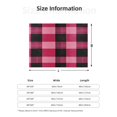 thumbnail image 2 of Horizontal Flannel Blanket Is Light Warm Soft Anti-Pilling Anti-Wrinkle Anti-Allergy And No Hair Loss For Bed And Sofa Camping Travel Hotpink Buffalo Plaid Check Tartan Scotland_1, 2 of 8