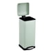 thumbnail image 1 of Garvee bote de basura rectangular de 30 L de acero inoxidable con pedal, tapa de cierre suave, cubeta interior removible y acabado antihuellas para hogar u oficina, 1 of 7