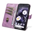 thumbnail image 5 of Designed for Google Pixel 8 Case Wallet, Men Women Flip Folio Cover with PU Leather Stand Credit Card Holders Slots Wrist Strap Magnetic Clasp Phone Case for Google Pixel 8, Purple, 5 of 11