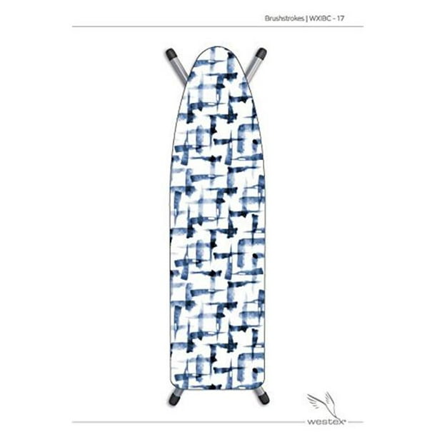 15 x 54 in. Deluxe Ironing Board Cover Brushstrokes, Blue
