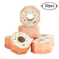 thumbnail image 4 of 20Pcs Donut Style Candy Gift Box Wedding Birthday Baby Shower Theme Party Decoration Biscuit Chocolate Boxes Favor Gift Package Champagne Smile Home, 4 of 6