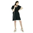 thumbnail image 5 of Bimba Women Rayon Short Kaftan With Smocked Waist Caftan Coverup Top, 5 of 6