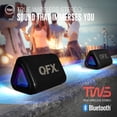 thumbnail image 3 of QFX Rugged Portable Waterproof Bluetooth Speaker, Fast Charging, Black, 3 of 13