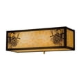 thumbnail image 2 of Meyda Tiffany 161521 Winter Pine 2 Light 5" Tall Wall Sconce - Brown, 2 of 6